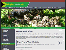 Tablet Screenshot of exploresouthafrica.net